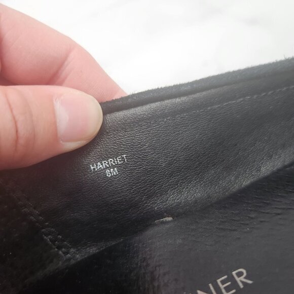 Donald J Pliner Women's 8 Harriet Suede Leather Black Loafers Flats - Picture 9 of 9